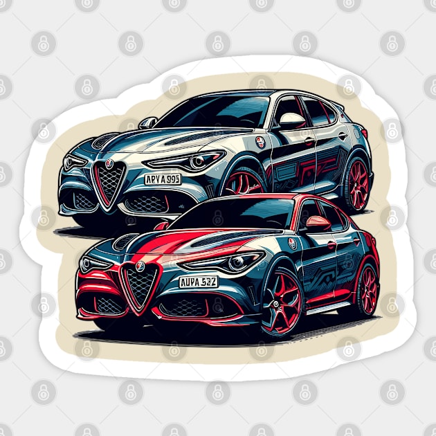 Alfa Romeo Stelvio Sticker by Vehicles-Art